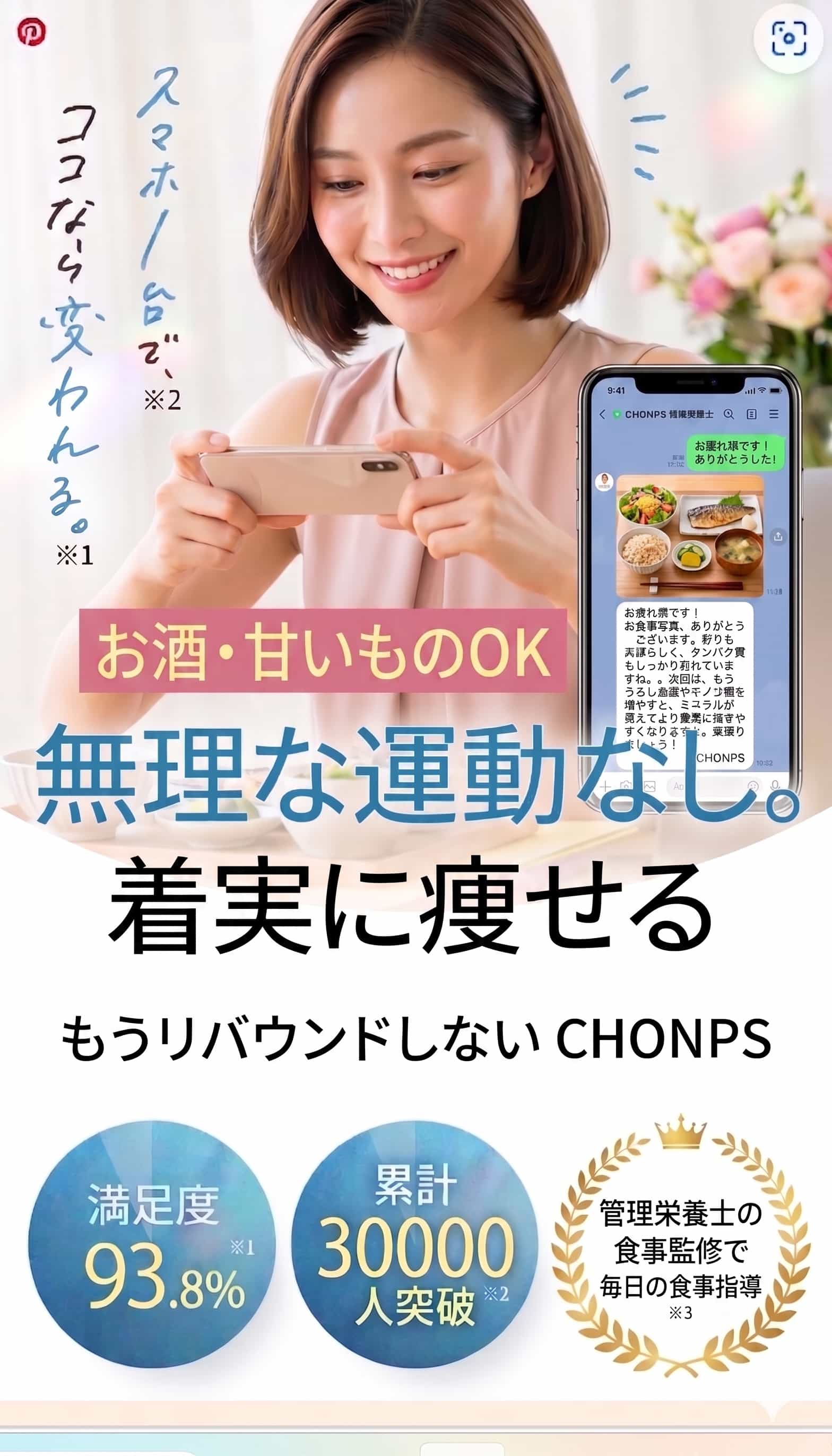 CHONPS　管理栄養士の食事監修で毎日の食事指導